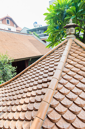 Ngói hài cổ nâu đen